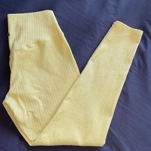 Buffbunny Yellow Ribbed Leggings